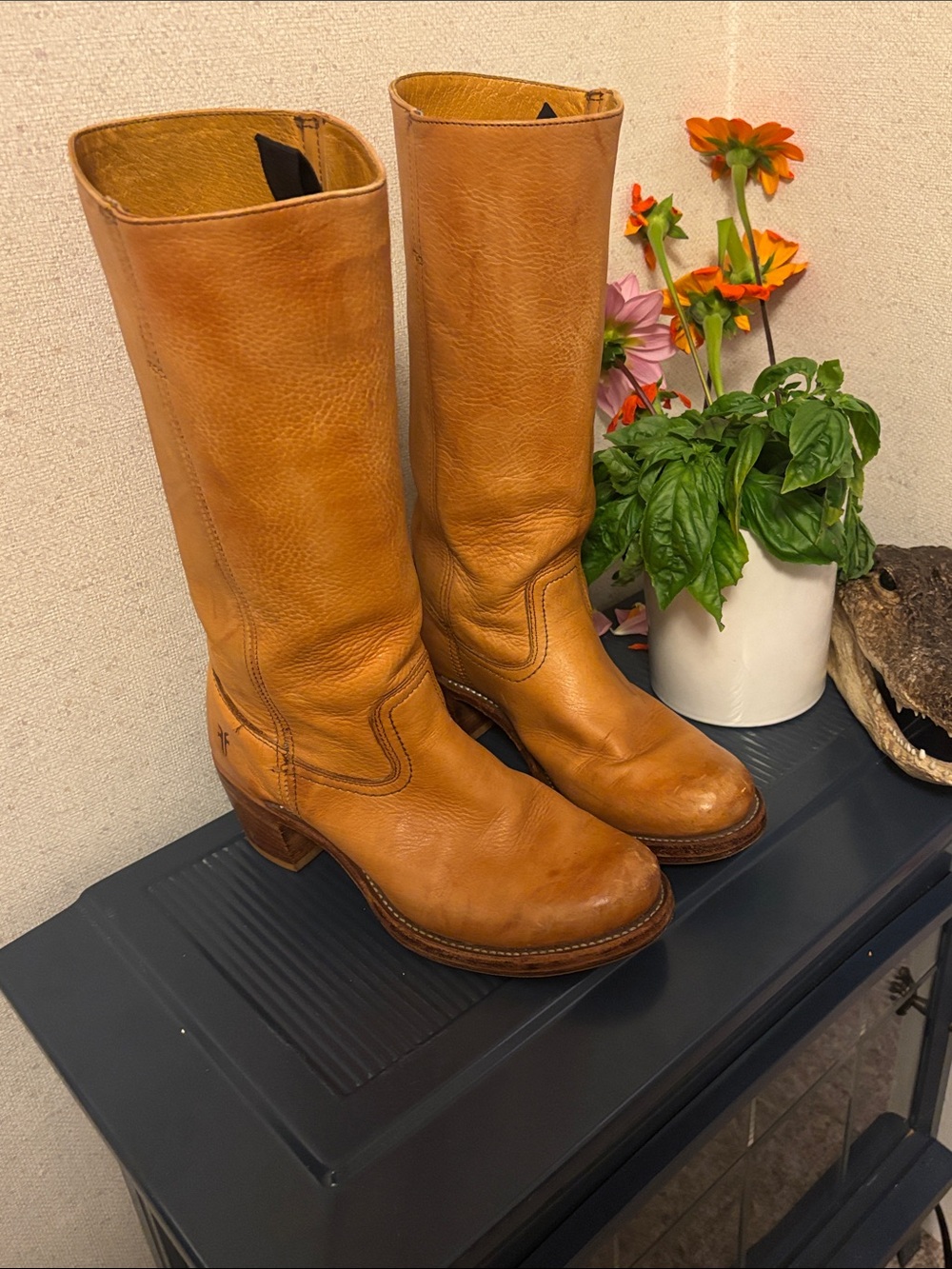 Vintage Heritage Frye Sabrina 14L in Crazy Banana made in USA size 10